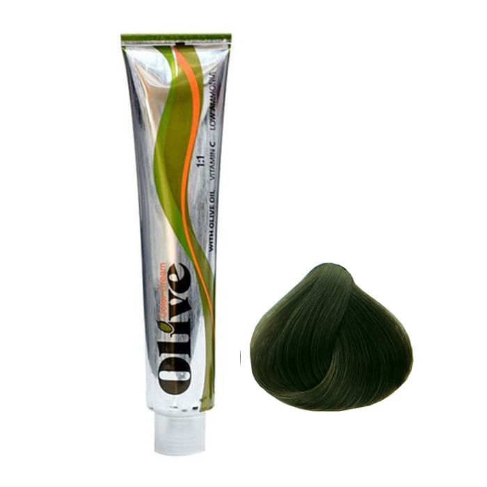 رنگ مو الیو شماره 6.3 سری زیتونی رنگ قهوه ای زیتونی تیره Olive