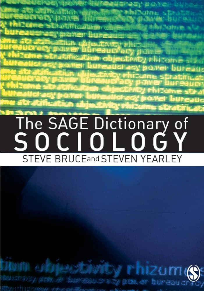 کتاب The Sage Dictionary of Sociology (فرهنگ لغت جامعه‌شناسی سیج) نسخه انگلیسی PDF