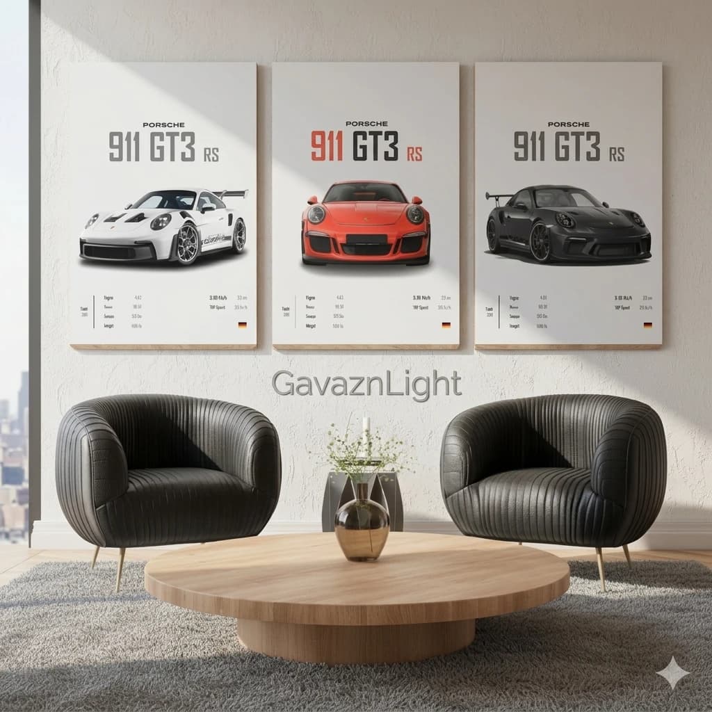 تابلو دکوری gt3 rs