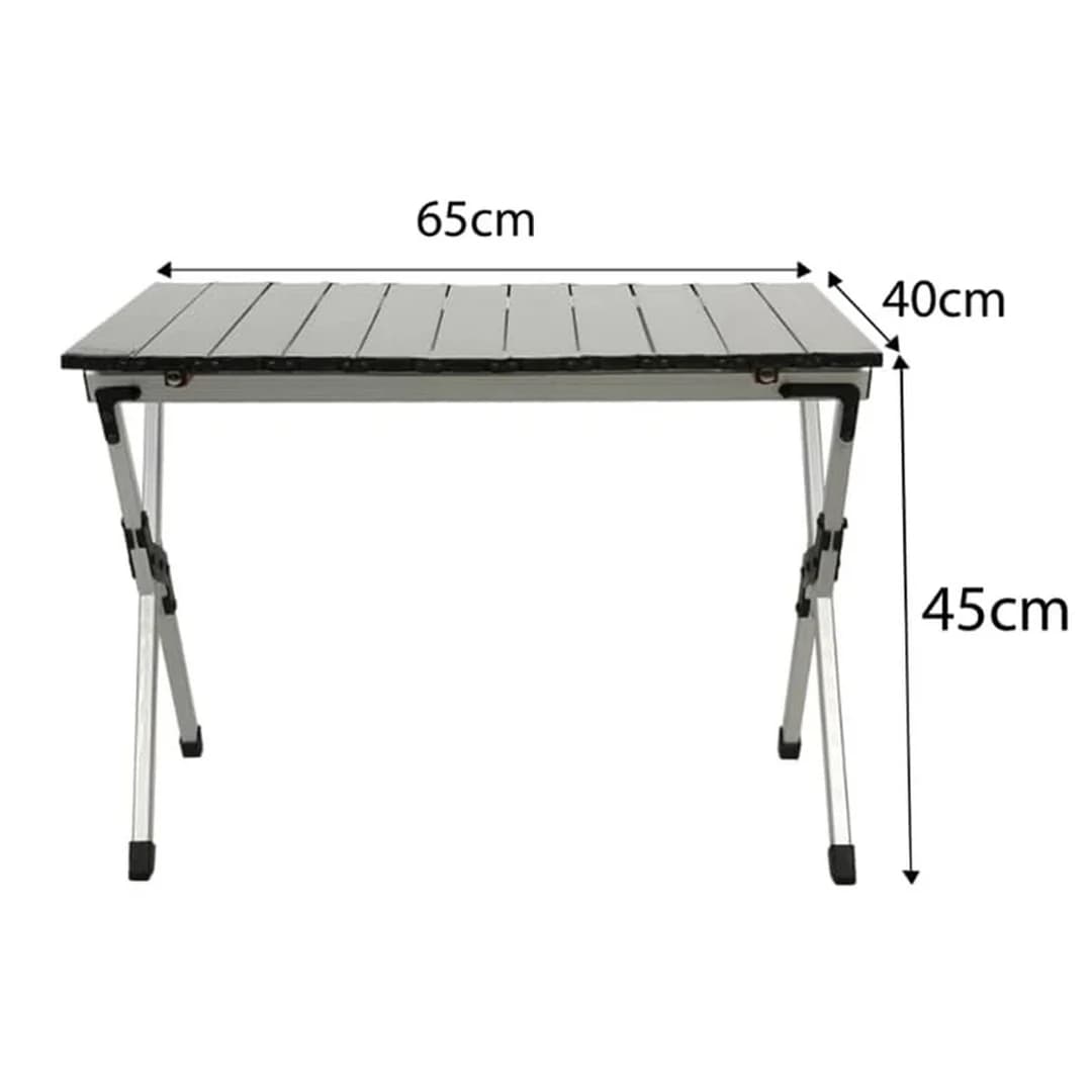 میز کمپینگ آلومینیومی Titu مدل OUTDOOR Mini – سبک، مقاوم و کم‌حجم با گارانتی — تصویر ۴