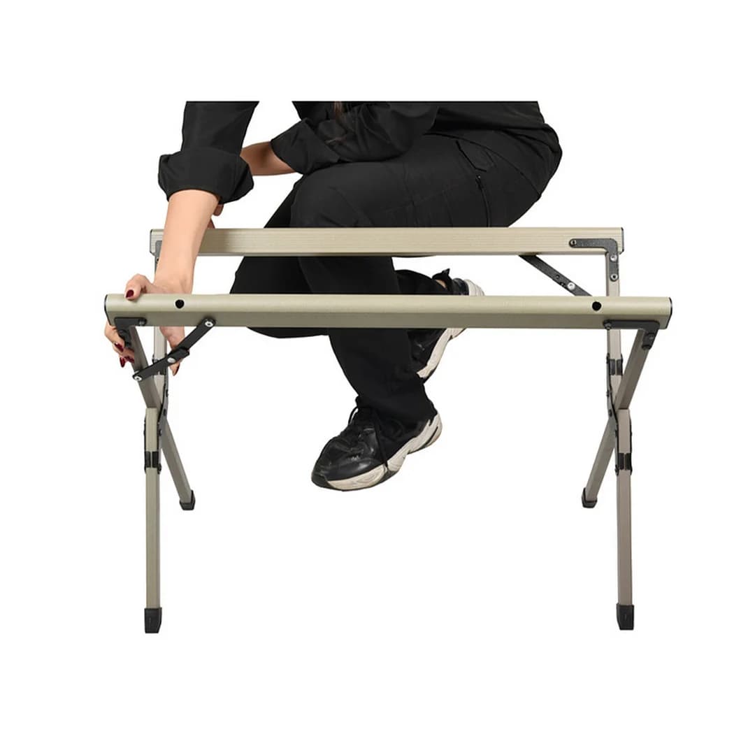 میز کمپینگ آلومینیومی Titu مدل OUTDOOR Mini – سبک، مقاوم و کم‌حجم با گارانتی — تصویر ۳