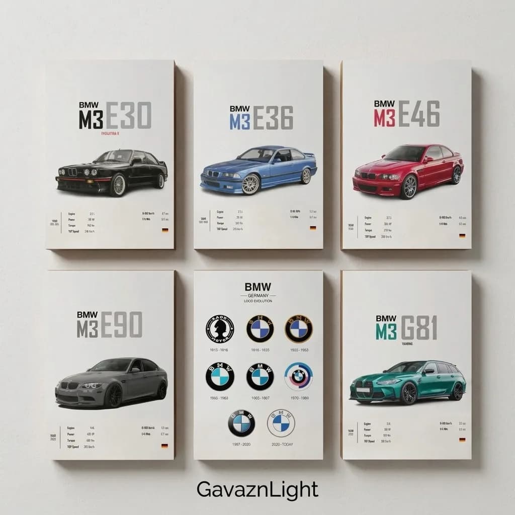 تابلو 6 تکه BMW