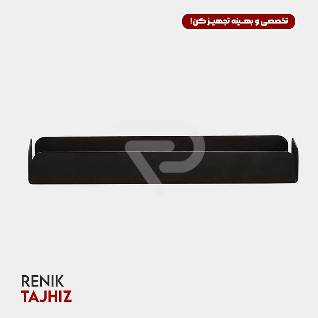 رست قاشق و چنگال مستطیل فلزی مشکی I.S — تصویر ۳