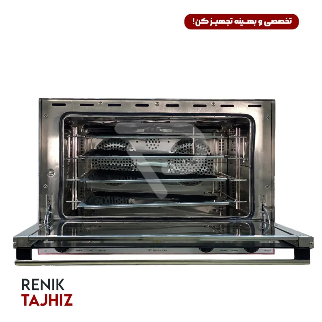 فر شیرینی پزی کانوکشن بزرگ صنعتی مدل OT-FDJ-8A — تصویر ۵