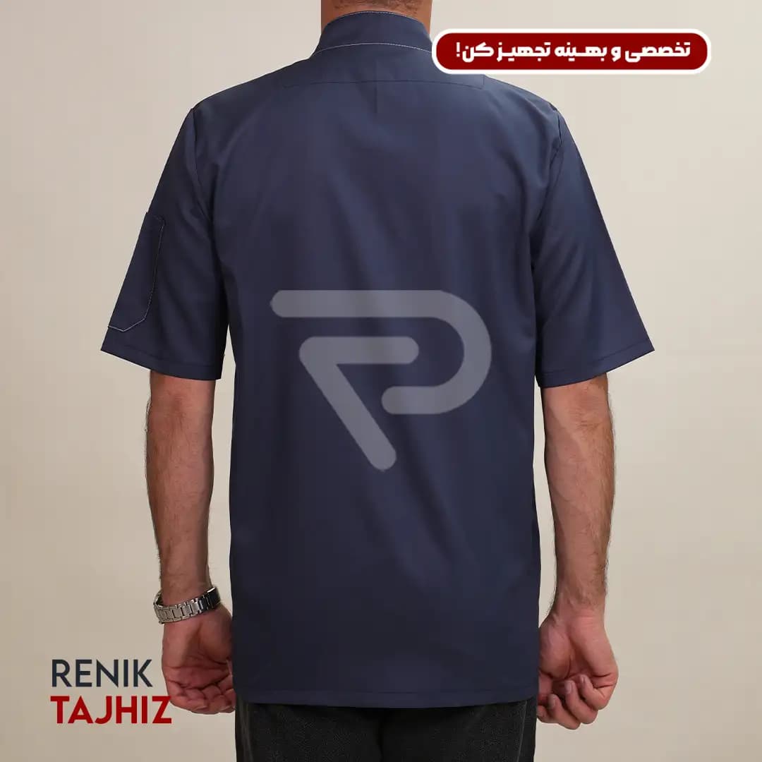 روپوش طوسی دکمه مخفی — تصویر ۴