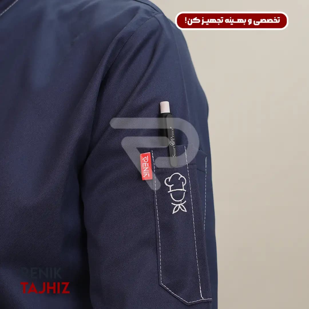 روپوش طوسی دکمه مخفی — تصویر ۲