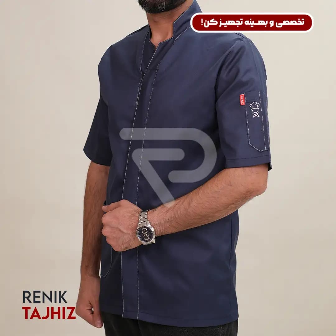روپوش طوسی دکمه مخفی — تصویر ۵