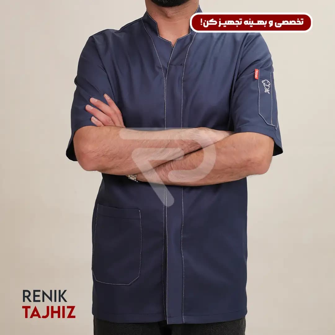 روپوش طوسی دکمه مخفی — تصویر ۷
