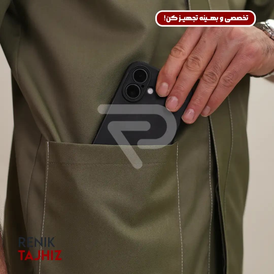 روپوش سبز دکمه مخفی — تصویر ۴