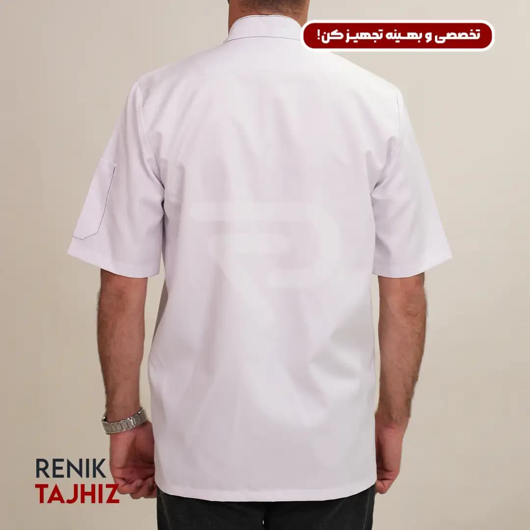 روپوش سفید دکمه مخفی — تصویر ۴