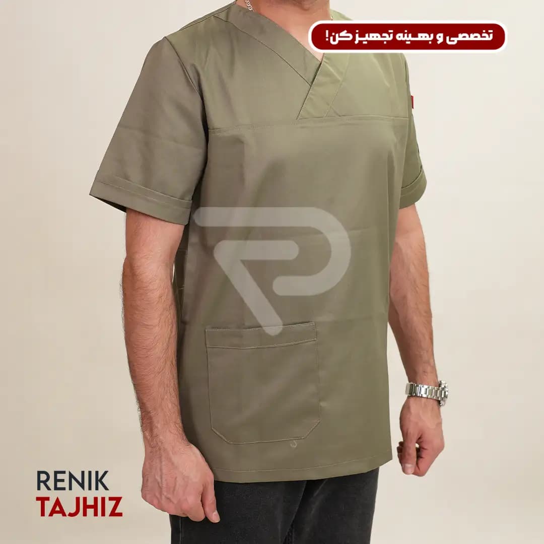 روپوش سرآشپزی یقه هفت سبز — تصویر ۷