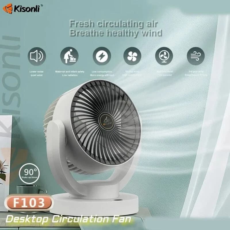 پنکه رومیزی شارژی کیسونلی F103 — تصویر ۸