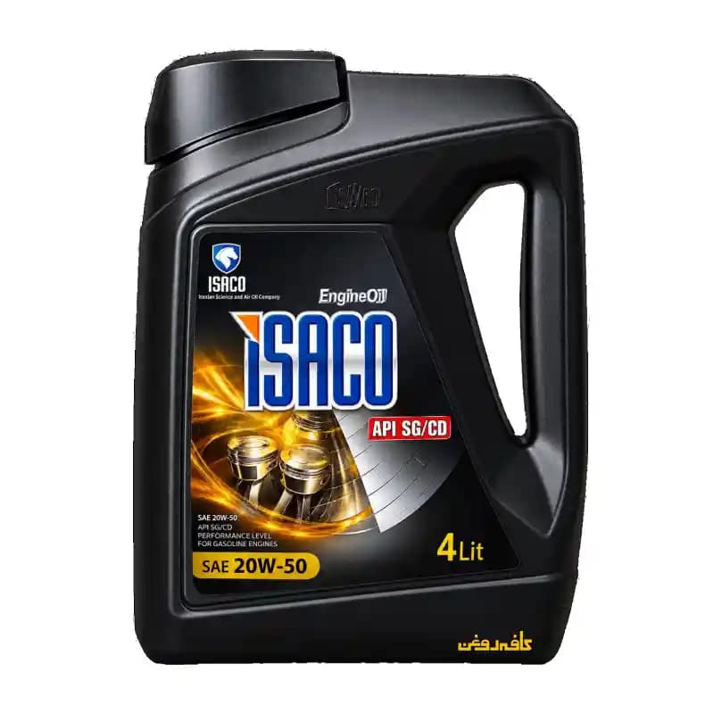 روغن موتور خودرو ایساکو مدل 20W50 SG/CD حجم 4 لیتری