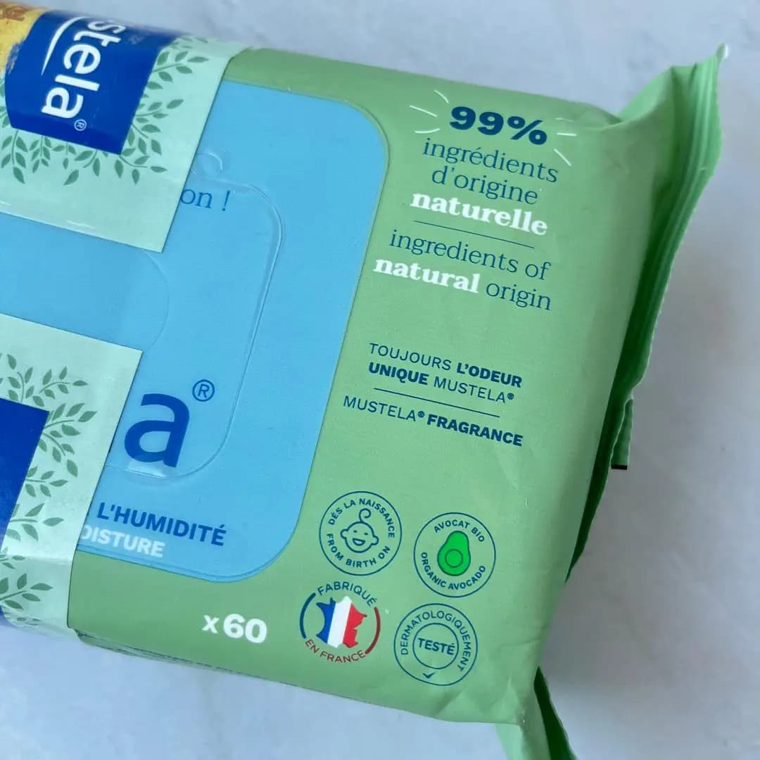 دستمال مرطوب سبز موستلا Mustela مناسب انواع پوست ۶۰ عددی — تصویر ۴