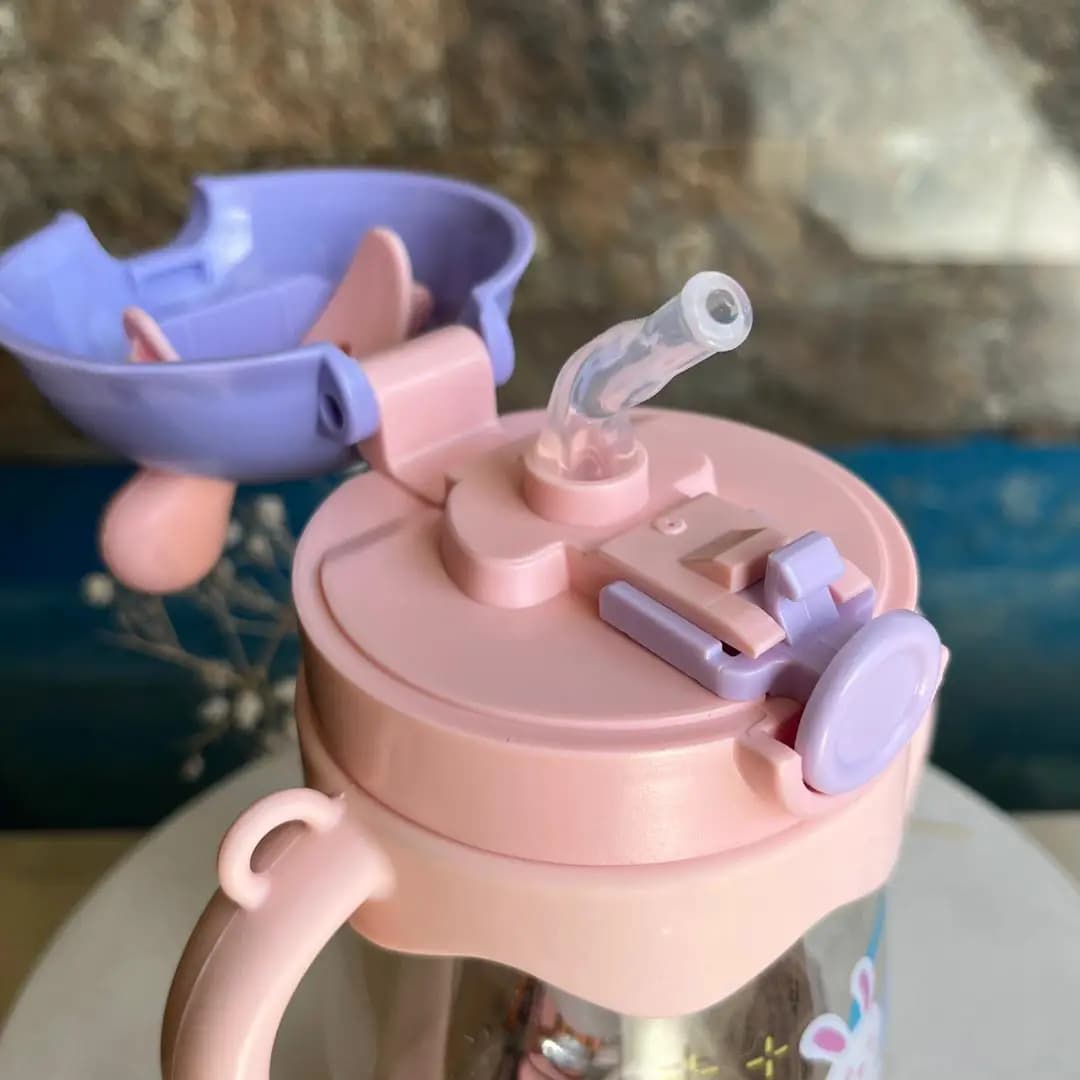 لیوان آبمیوه خوری سوپاپ دار ۳۰۰ میل خرسی در طرح بندی و رنگ بندی — تصویر ۵