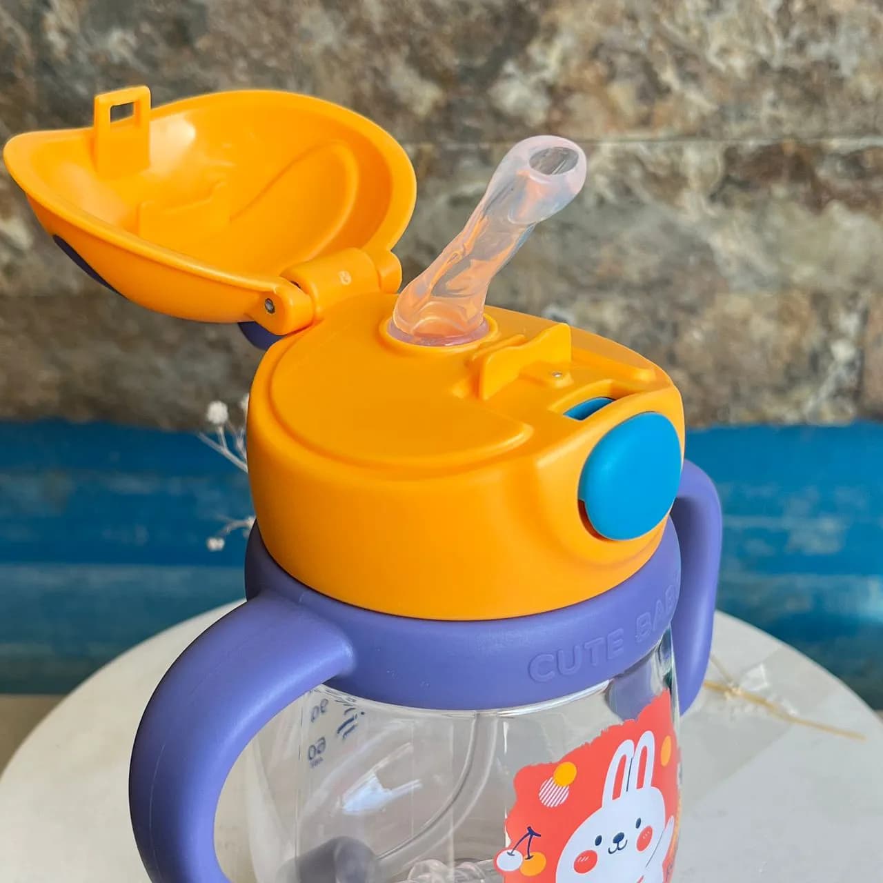لیوان آبمیوه خوری ۲۴۰ میل رووکو با سری اضافه Rovco طرح خرگوش — تصویر ۲