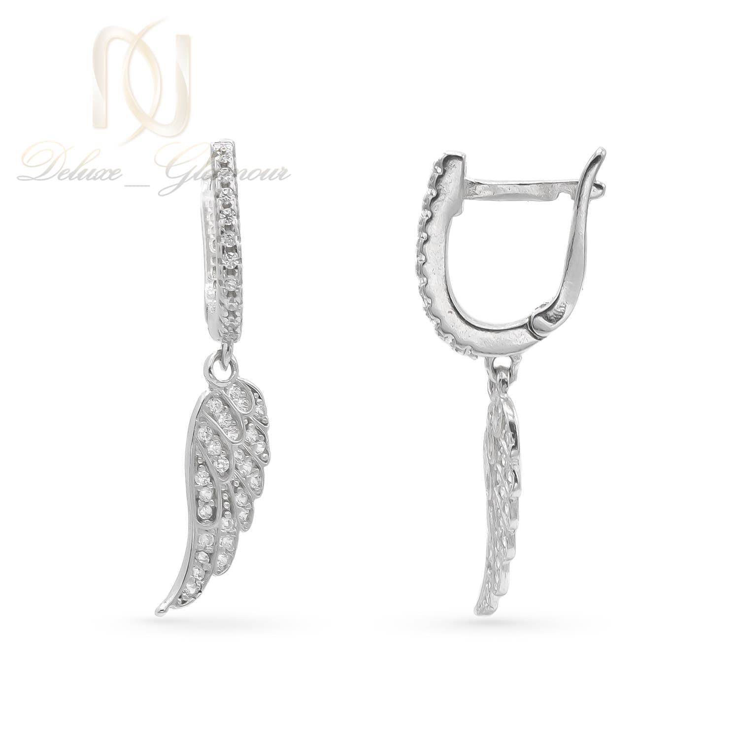 گوشواره نقره 925 طرح بال فرشته