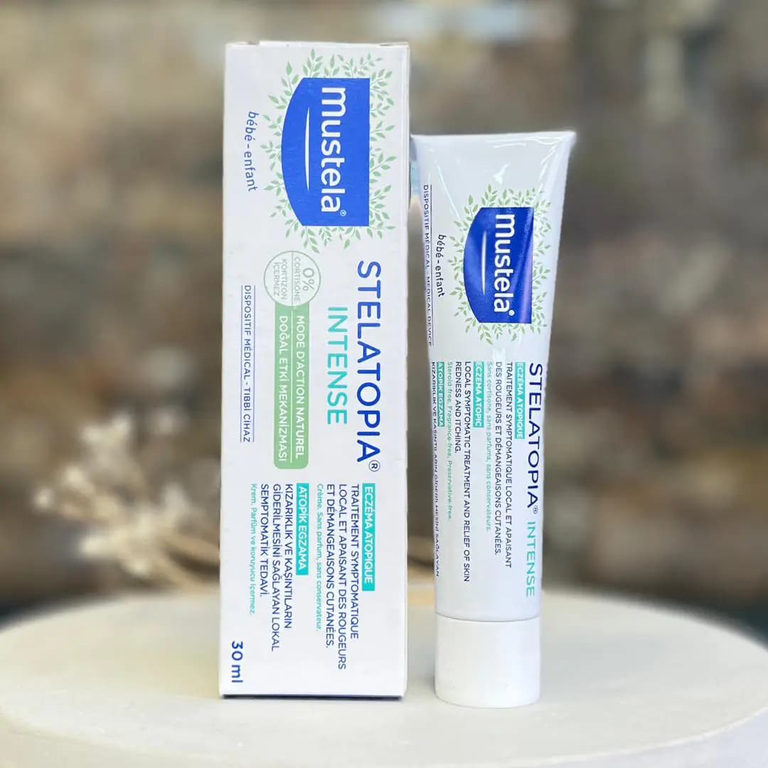 کرم استلاتوپیا اینتنس موستلا Stelatopia Intense Mustela درمان اگزما