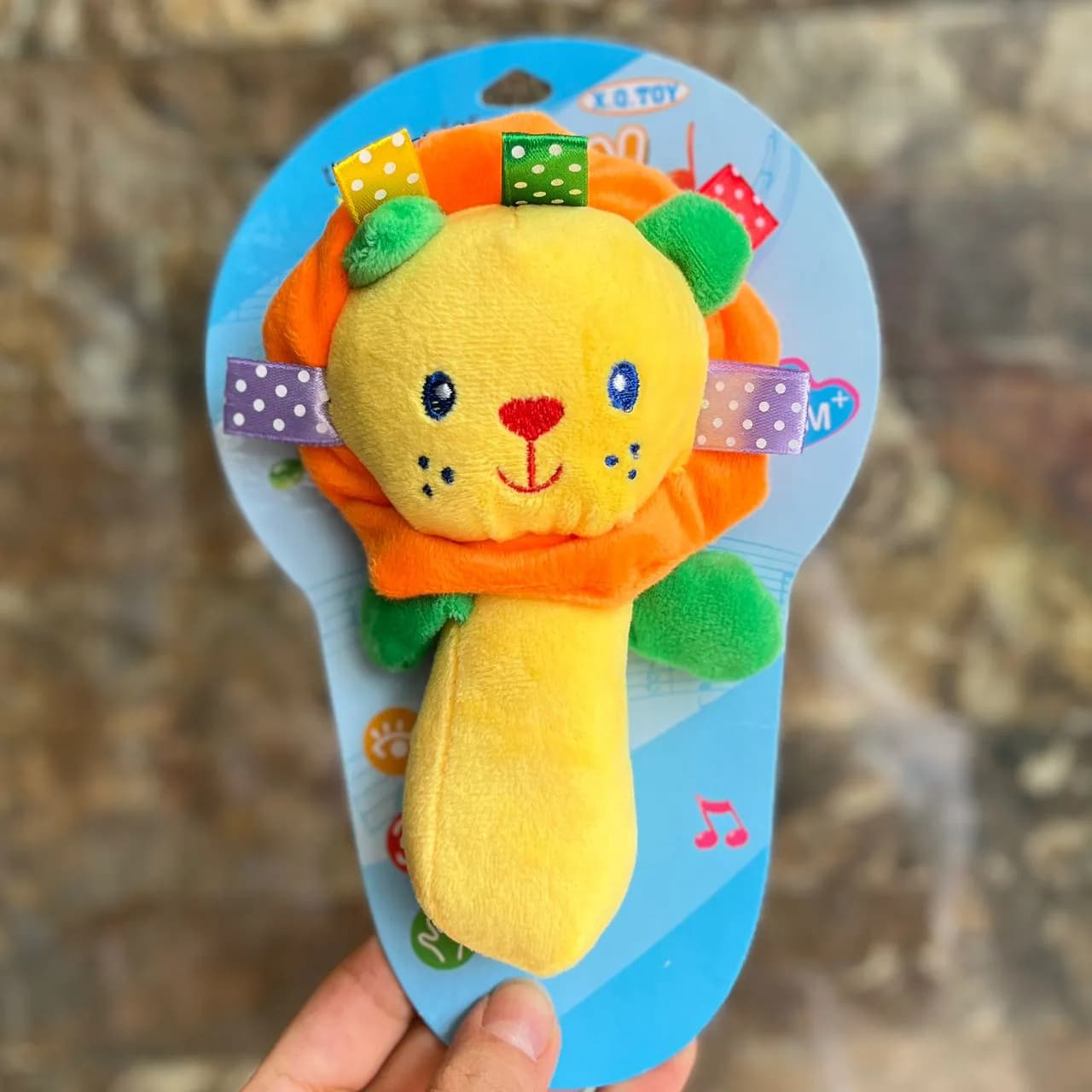 جغجغه سوسیسی پولیشی دو کاره طرح حیوانات X_Q Toy — تصویر ۴