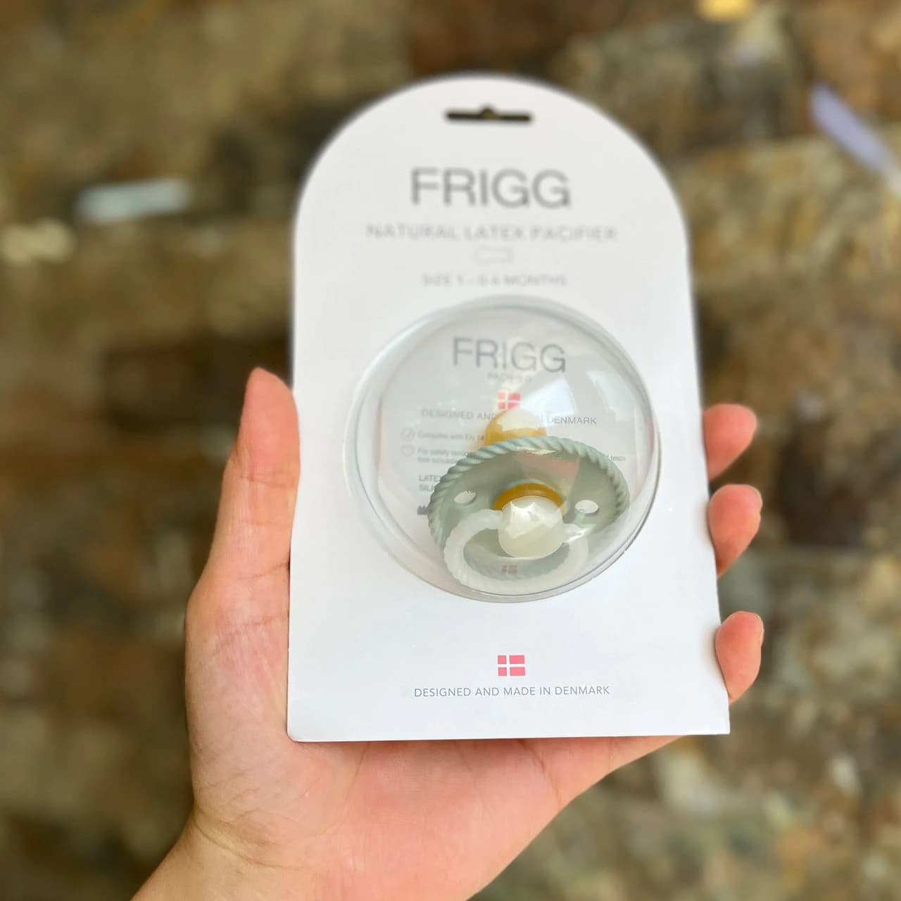 پستانک ۰ تا ۶ ماه لاتکس فریگ FRIGG Rope Night سبز شب تاب — تصویر ۲