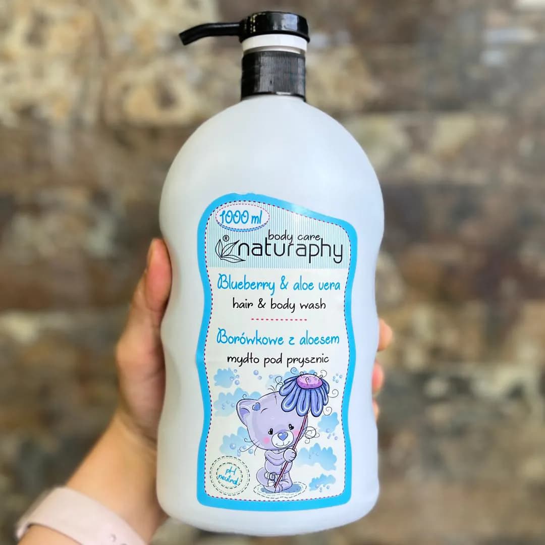 شامپو سر و بدن کودک ناتروفی لهستان Naturaphy در چهار رایحه ۱ لیتری — تصویر ۴