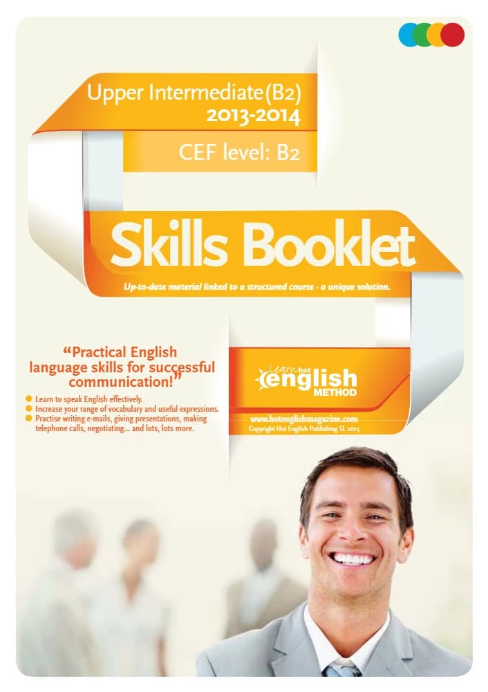 کتاب Skills Booklet Upper-Intermediate B2 (جزوه مهارت‌ها سطح متوسط رو به بالا B2) نسخه انگلیسی PDF
