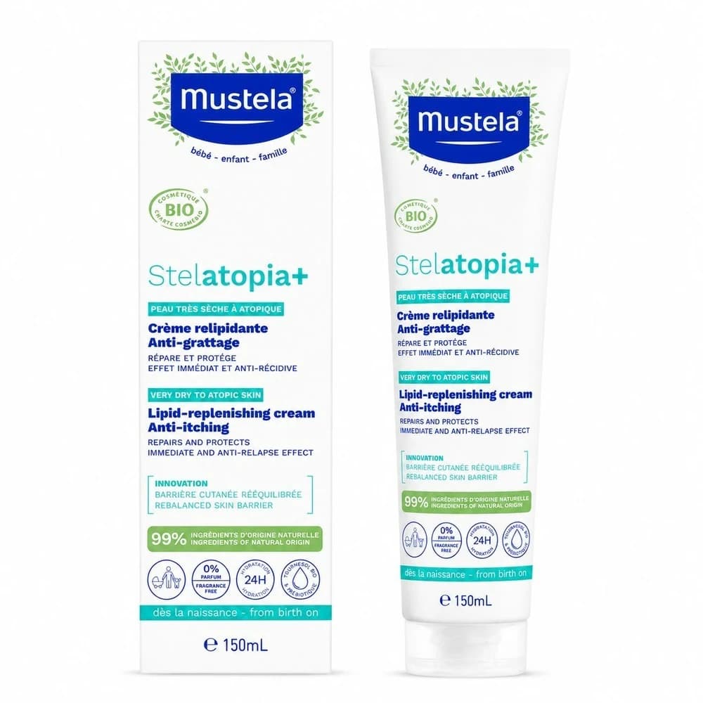 کرم استلاتوپیا پلاس موستلا Mustela stelatopia پوست مستعد اگزما