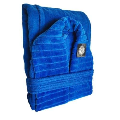 حوله تن پوش مردانه دورو نخ سایز 125 (L) ابی — تصویر ۲