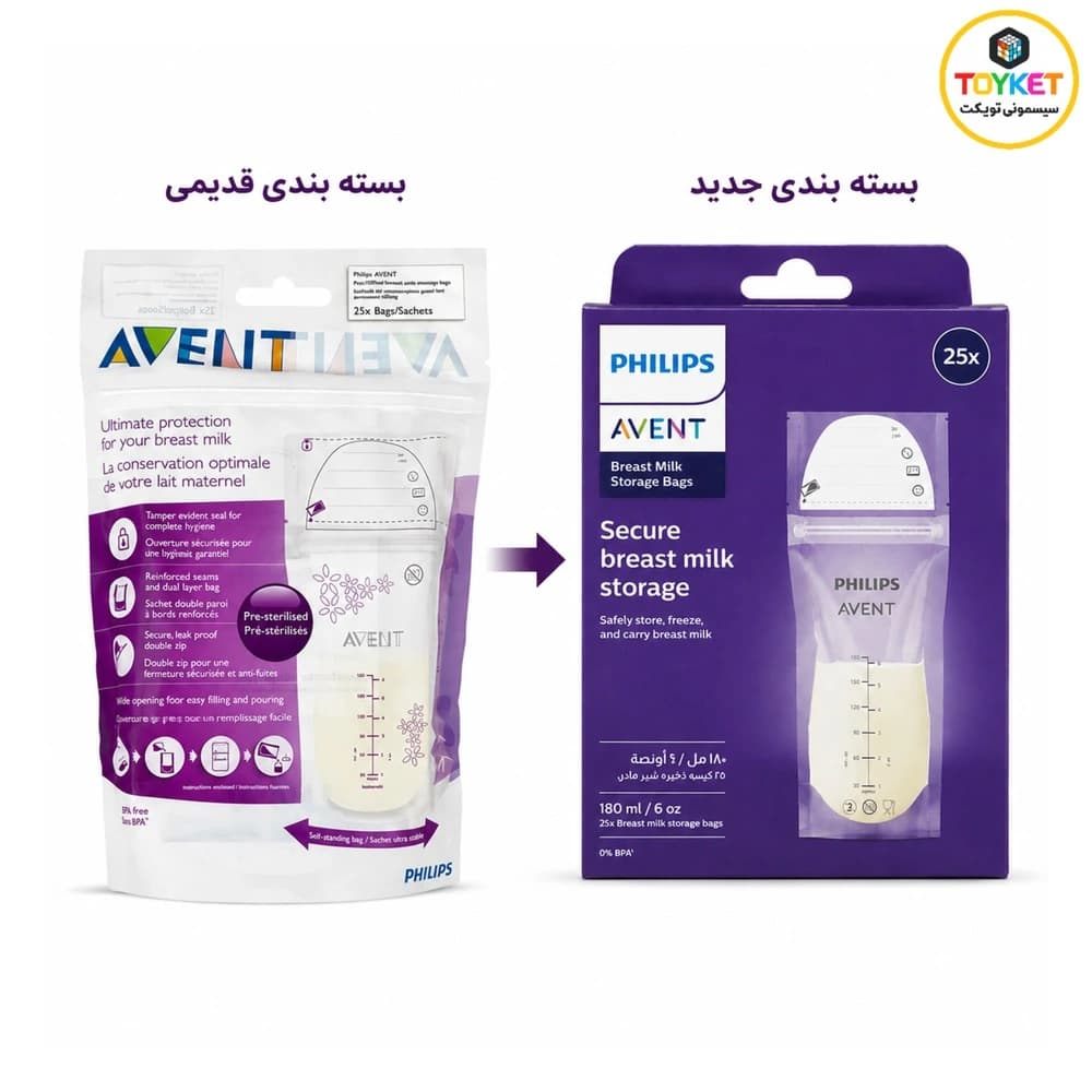 کیسه ذخیره شیر مادر فیلیپس اونت Philips Avent — تصویر ۶