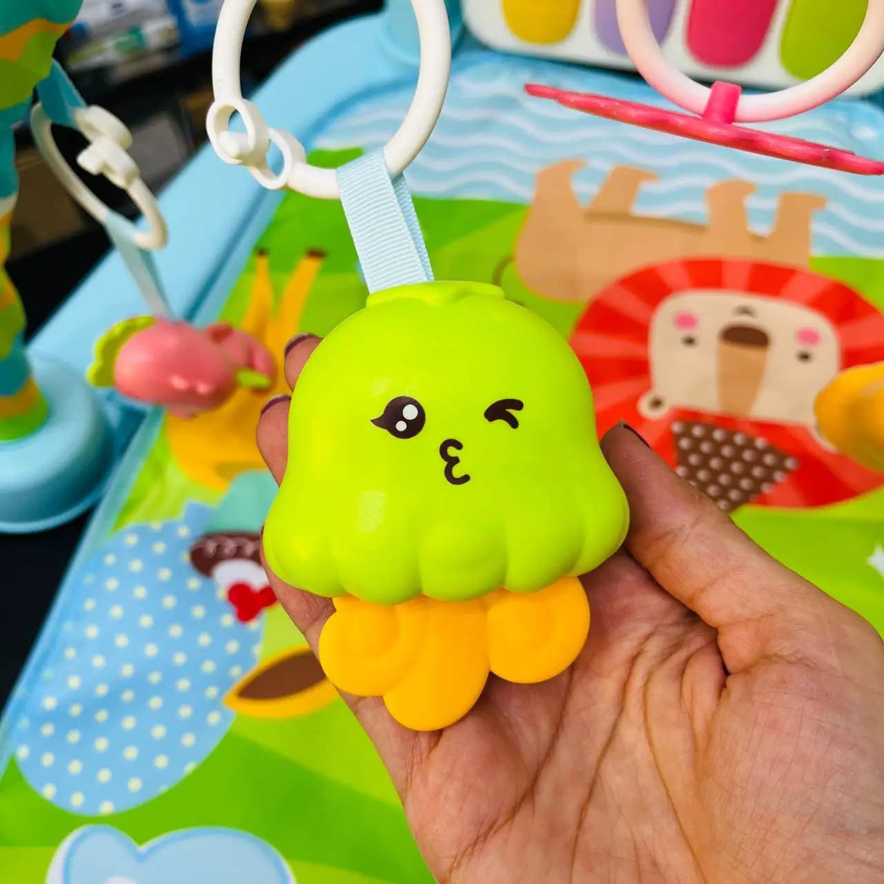 تشک بازی پیانودار Baby Piano Gym Mat طرح حیوانات جنگل — تصویر ۴