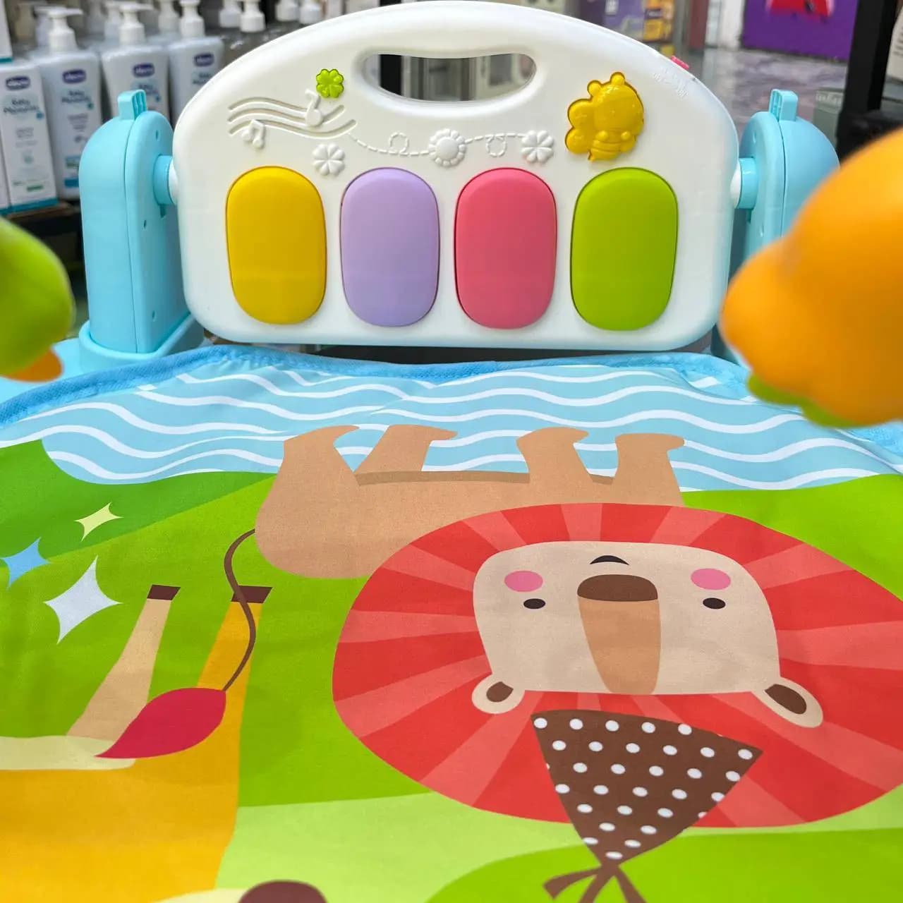 تشک بازی پیانودار Baby Piano Gym Mat طرح حیوانات جنگل — تصویر ۲
