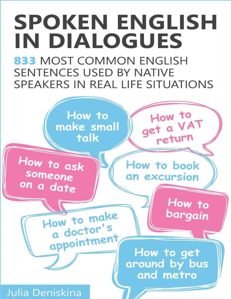 کتاب Spoken English in Dialogues 83 (انگلیسی گفتاری در قالب ۸۳ گفتگو) نسخه انگلیسی PDF