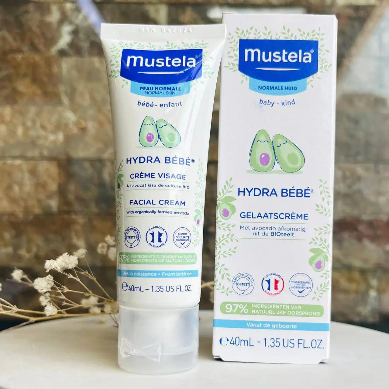 کرم صورت هیدرا ب ب موستلا Mustela مرطوب کننده ماستلا — تصویر ۲