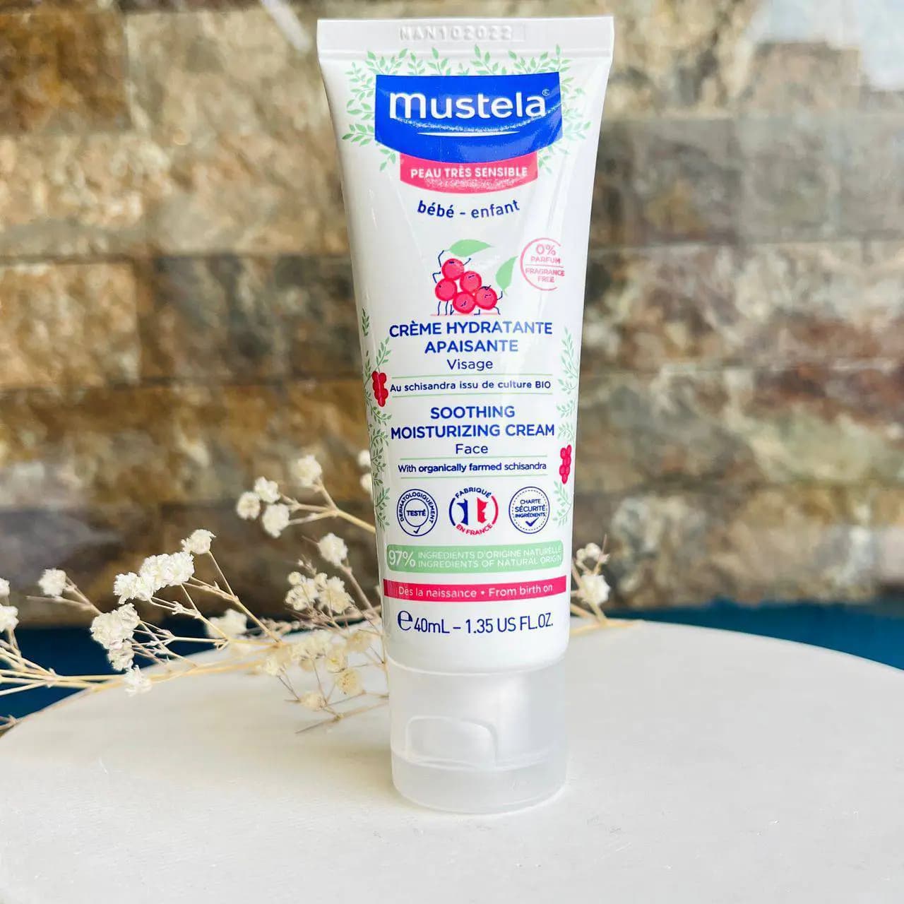 کرم صورت تسکیندهنده سوتینگ موستلا Mustela ماستلا پوست حساس — تصویر ۳