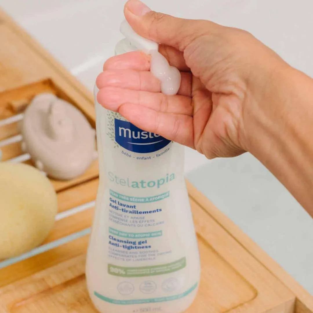 ژل شستشوی سر و بدن استلاتوپیا موستلا Mustela ماستلا ۵۰۰ میل — تصویر ۳