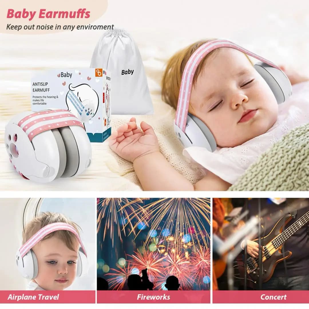 گوش گیر و نویز گیر نوزاد Baby Earmuff محافظ گوش نوزاد — تصویر ۳