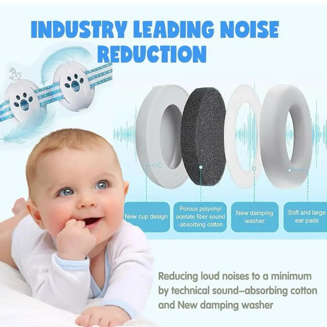 گوش گیر و نویز گیر نوزاد Baby Earmuff محافظ گوش نوزاد — تصویر ۵