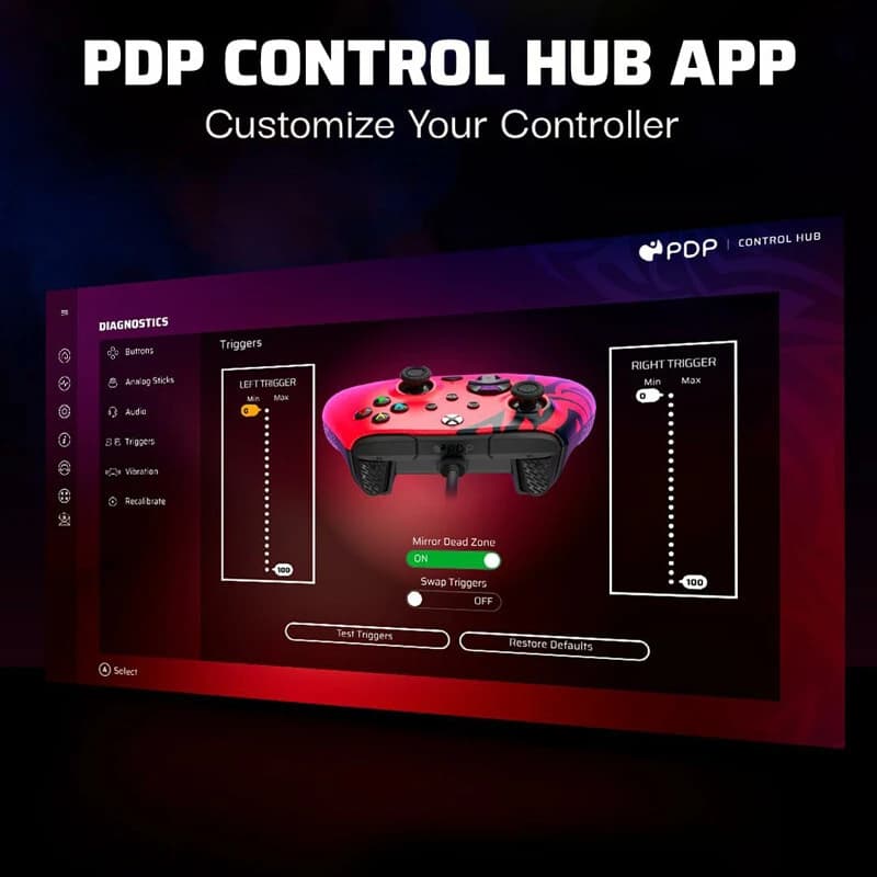 دسته بازی PDP Rematch Spirit Red XBOX Series X/S / PC — تصویر ۷