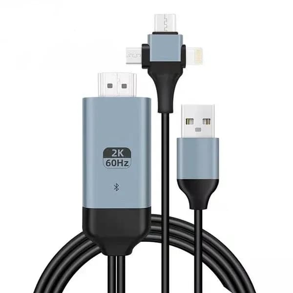 تبدیل میکرو،آیفون،Type-c به HDMI HDTV 1080P