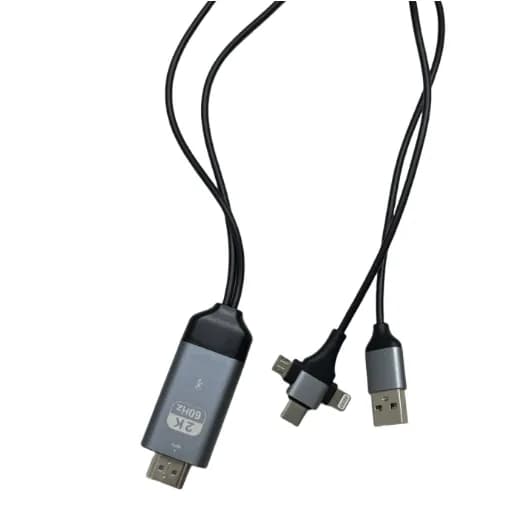 تبدیل میکرو،آیفون،Type-c به HDMI HDTV 1080P — تصویر ۵