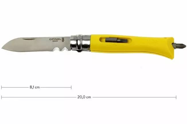 چاقوی اوپینل مدل Bricolage سایز No.09 زرد — تصویر ۲