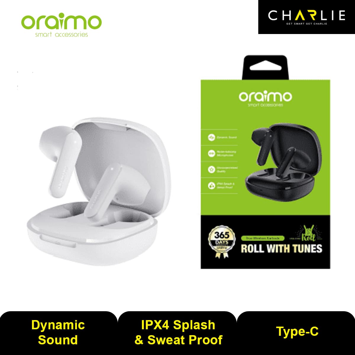 هندزفری بیسیم ORAIMO ROLL OEB-E03D (اصلی)+گارانتی 18 ماهه✅ — تصویر ۶