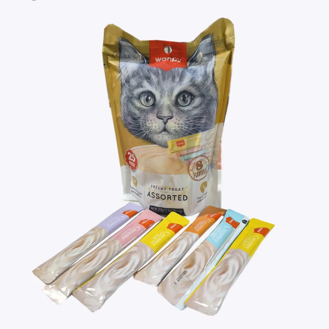 بستنی تشویقی گربه ونپی مدل Tuna and Shrimp