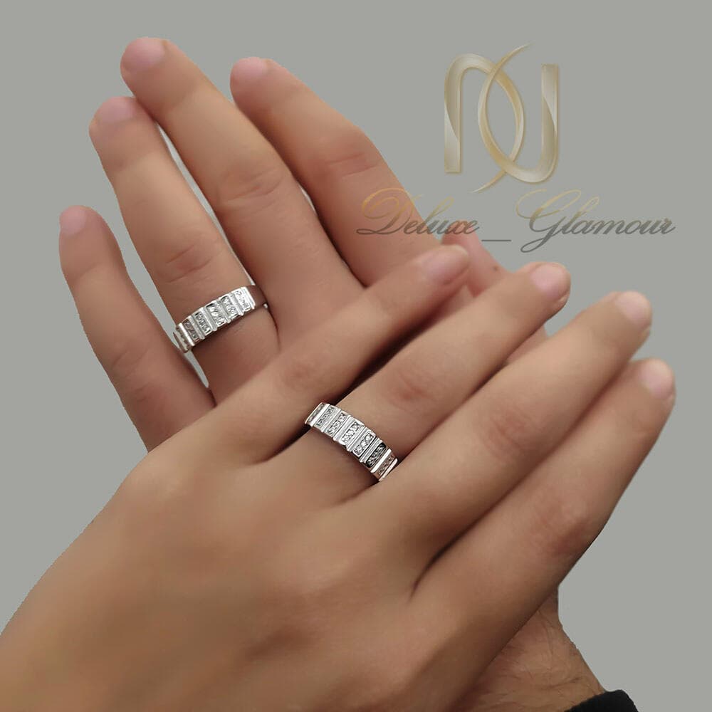حلقه ازدواج ست نقره 925 طرح جدید rg-n873 — تصویر ۲