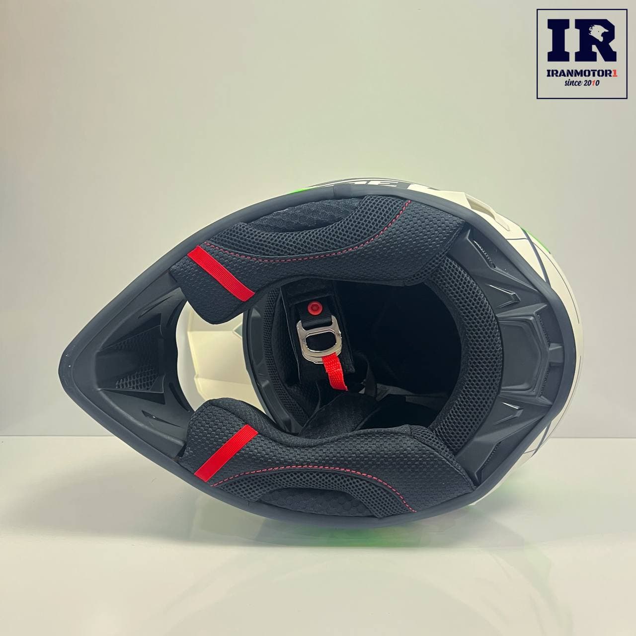 کلاه کاسکت کراسی راپیدو Rapido مشکی سبز — تصویر ۵
