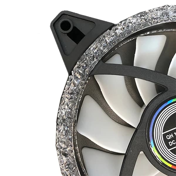 فن کیس گیمینگ کریستالی COOLKEEPER 12*12 RGB-F120 — تصویر ۳
