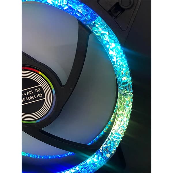 فن کیس گیمینگ کریستالی COOLKEEPER 12*12 RGB-F120 — تصویر ۸