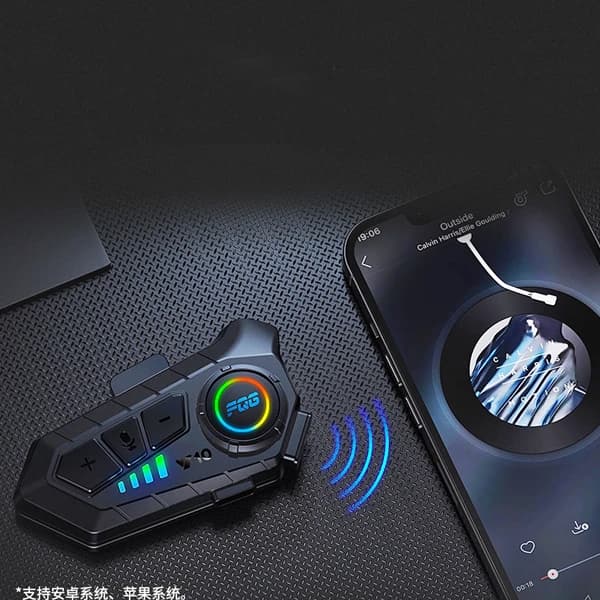بلوتوث کلاه کاسکت Y10 2X — تصویر ۸