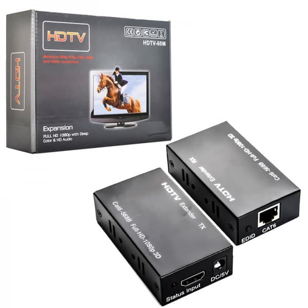 دستگاه افزایش طول HDMI EXTENDER به طول 60 متر رویال مدل HDTV-60M — تصویر ۳