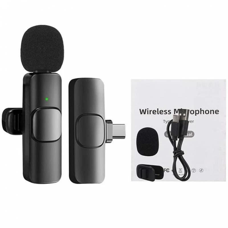 میکروفون یقه‌ای بی‌سیم تایپ C مدل XP Z9 — تصویر ۴